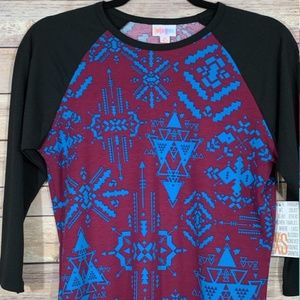 LuLaRoe Randy Womens Baseball Top